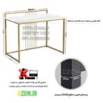 میز لپ تاپ دیزم مدل CD_Q100_90_W - تصویر 2
