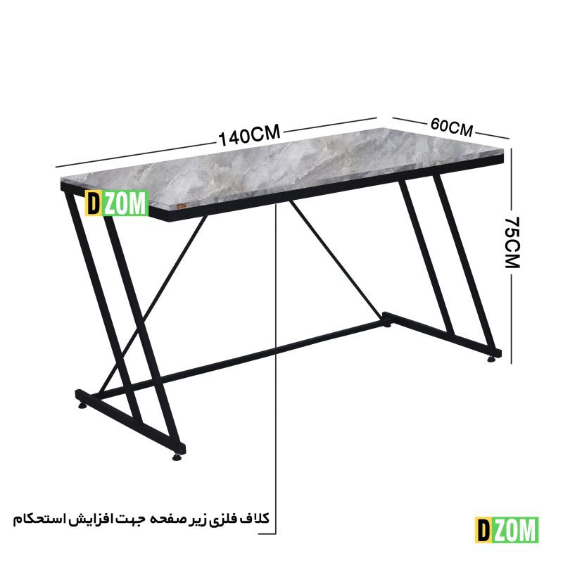 میز اداری دیزم مدل TLD-77E25-140GRONE