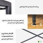 شلف دیواری دیزم مدل SLF-00A58-120BRN