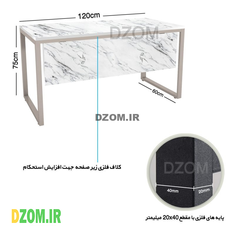 میز اداری دیزم مدل TLD-11J41-120SW