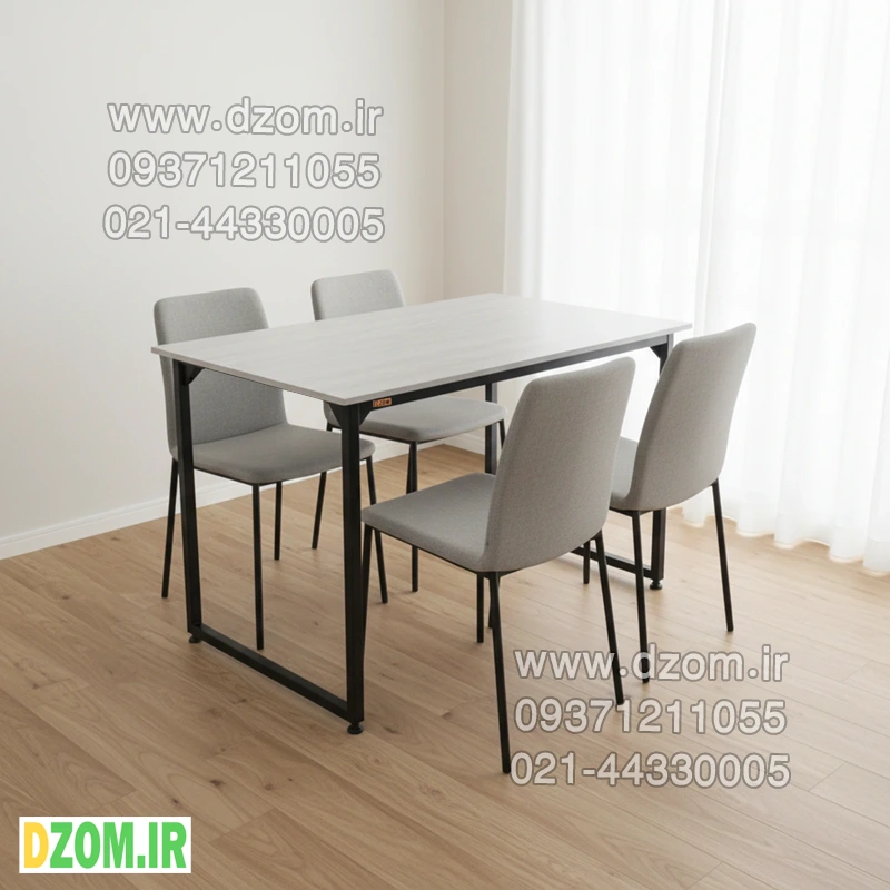 565788 میز ناهارخوری دیزم مدل مونتاژی LNC_asm_140×80_W (بدون صندلی) - تصویر 1