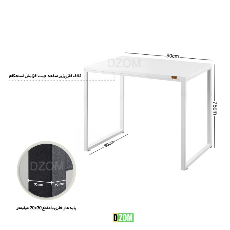 میز اداری دیزم مدل TLD-93D43-90WONE