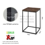 میز عسلی دیزم مدل SI_F100_35_BRN - تصویر 2