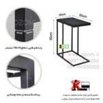 میز عسلی دیزم مدل SI_U100_50_B - تصویر 2