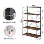 شلف دیواری دیزم مدل SLF-88H63-80BRN