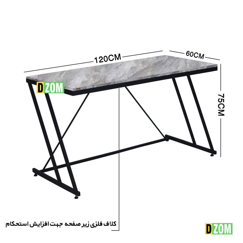 میز اداری دیزم مدل TLD-77E25-120GRONE