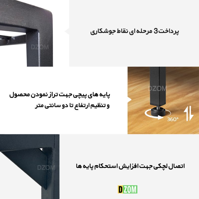 میز اداری دیزم مدل  TLD-6-120-BRN