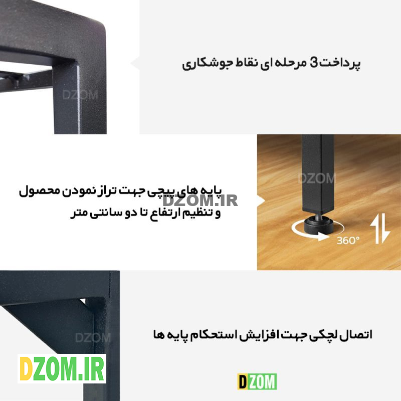 میز کامپیوتر دیزم مدل TLD-20K74-140BRNONE