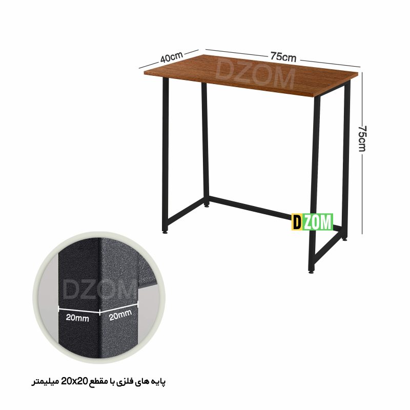 میز مانیتور دیزم مدل CD_J100_75_BRN