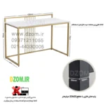 میز اداری دیزم مدل  CD_Q100_120_WONE - تصویر 2