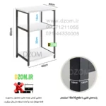 میز عسلی دیزم مدل SI_R100_40_W - تصویر 2