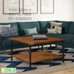 میز جلومبلی دیزم مدل CO_W100_80_BRN
