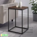 میز عسلی دیزم مدل SI_F100_35_BRN