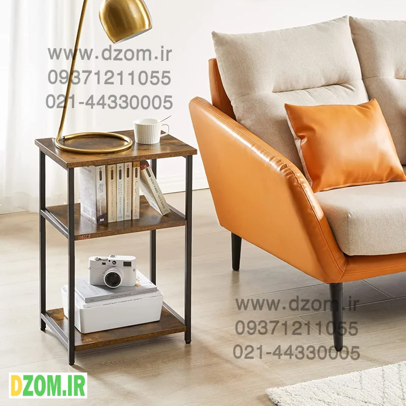 nhki میز عسلی دیزم مدل SI_R100_40_BRN - تصویر 1
