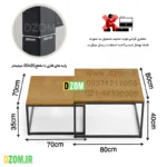 میز اداری دیزم مدل OF_H100_80_LIGHT مجموعه دو عددی - تصویر 2