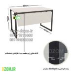 میز تحریر دیزم مدل مونتاژی WD_front_90×60 - تصویر 3