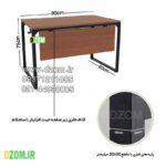میز اداری دیزم مدل مونتاژی TLD_front_90×60 - تصویر 8