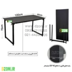 میز تحریر دیزم مدل WD_asm_120×60 - تصویر 3
