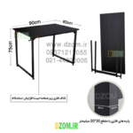 میز اداری دیزم مدل مونتاژی TLD_asm_90×60 - تصویر 7