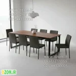 میز ناهارخوری دیزم مدل مونتاژی LNC_asm_180×90 (بدون صندلی) - Image 2