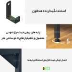 میز کامپیوتر دیزم مدل مونتاژی TLD_asm_120×60_LIGHT