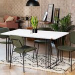 میز ناهارخوری 4 نفره دیزم مدل LNC-56B33-120W