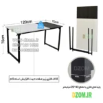 میز تحریر دیزم مدل مونتاژی WD_asm_120×70_Di - تصویر 7