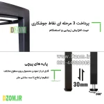 میز اداری دیزم مدل مونتاژی TLD_asm_90×60 - تصویر 10