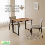 میز ناهارخوری چهار نفره دیزم مدل مونتاژی LNC_asm_90×90 (بدون صندلی)