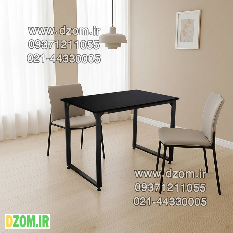 900000 میز ناهارخوری چهار نفره دیزم مدل مونتاژی LNC_asm_90×90_B (بدون صندلی) - تصویر 1