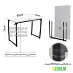 میز تحریر دیزم مدل مونتاژی WD_asm_90×40 - تصویر 3