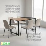 میز ناهارخوری شش نفره دیزم مدل مونتاژی LNC_asm_140×80_Di (بدون صندلی)
