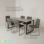 میز ناهارخوری دیزم مدل مونتاژی LNC_asm_160×80 (بدون صندلی) - تصویر 3