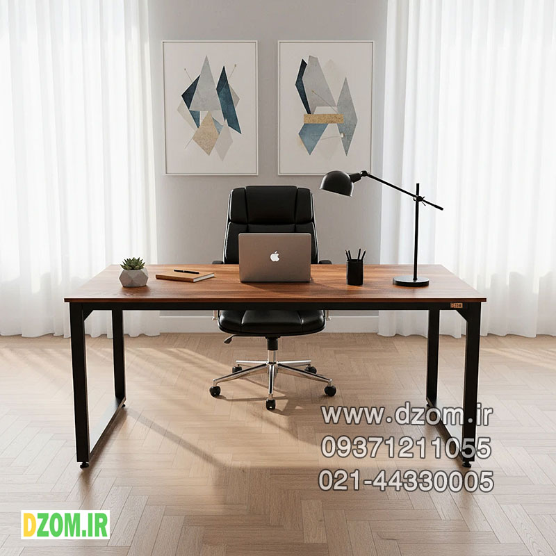 444444 میز مدیریت دیزم مدل مونتاژی TLD_asm_150×60_BRN - تصویر 1