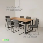 میز ناهارخوری دیزم مدل مونتاژی LNC_asm_160×80 (بدون صندلی) - تصویر 2