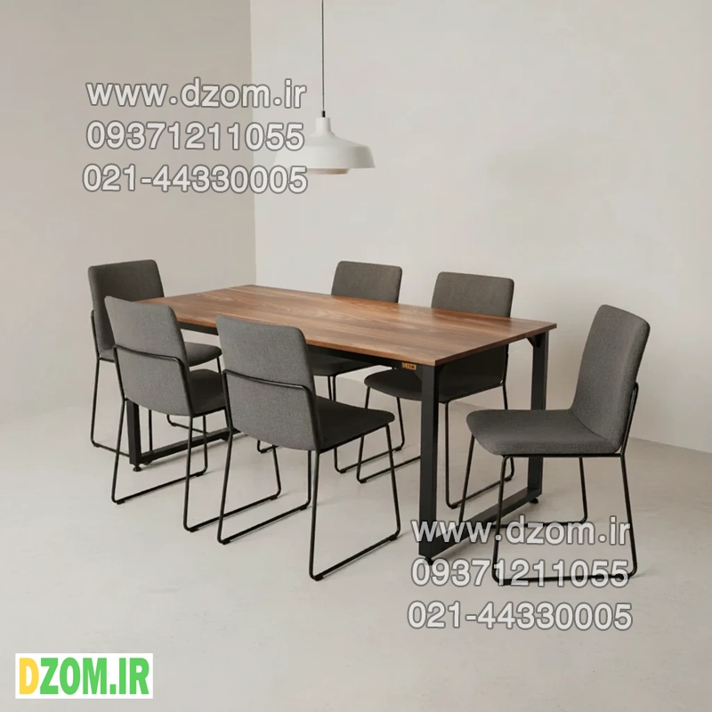 545 میز ناهارخوری دیزم مدل مونتاژی LNC_asm_160×80_BRN (بدون صندلی) - تصویر 1