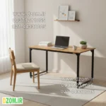 میز اداری دیزم مدل مونتاژی TLD_asm_140×70