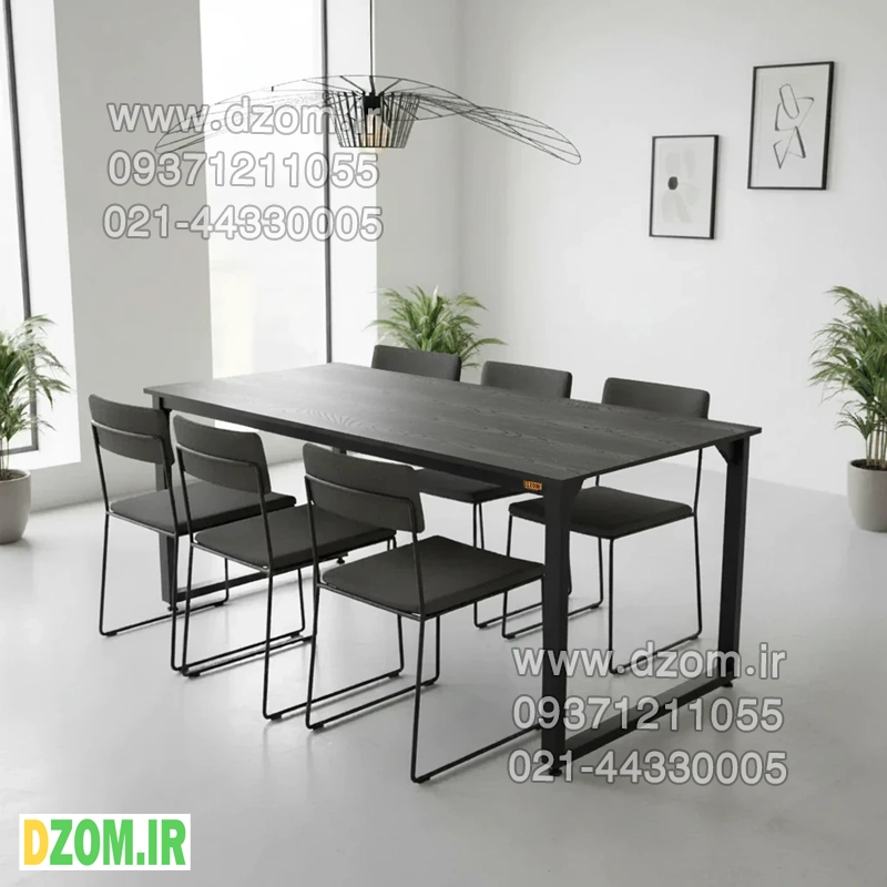 687878 میز ناهارخوری دیزم مدل مونتاژی LNC_asm_160×80_B (بدون صندلی) - تصویر 1