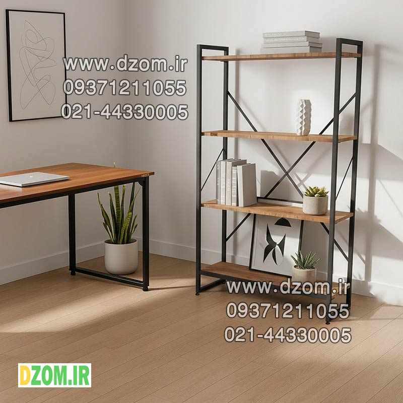 011 کتابخانه چهار طبقه دیزم مدل مونتاژی LIB_80×140_LIGHT - تصویر 1