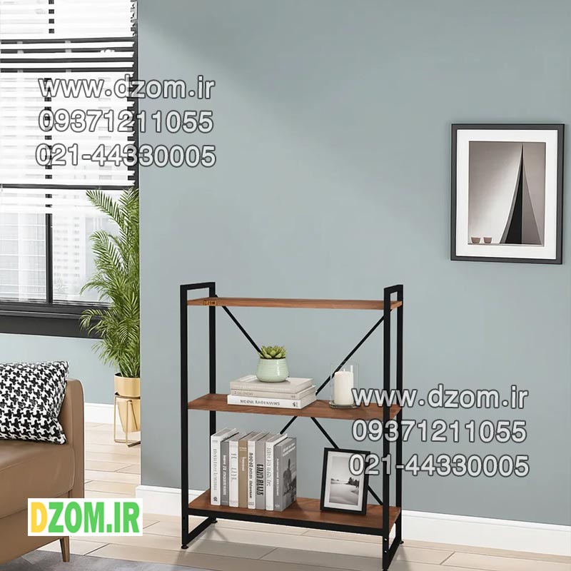 3333333333 شلف ایستاده دیزم مدل مونتاژی SLF_80×100_BRN - تصویر 1