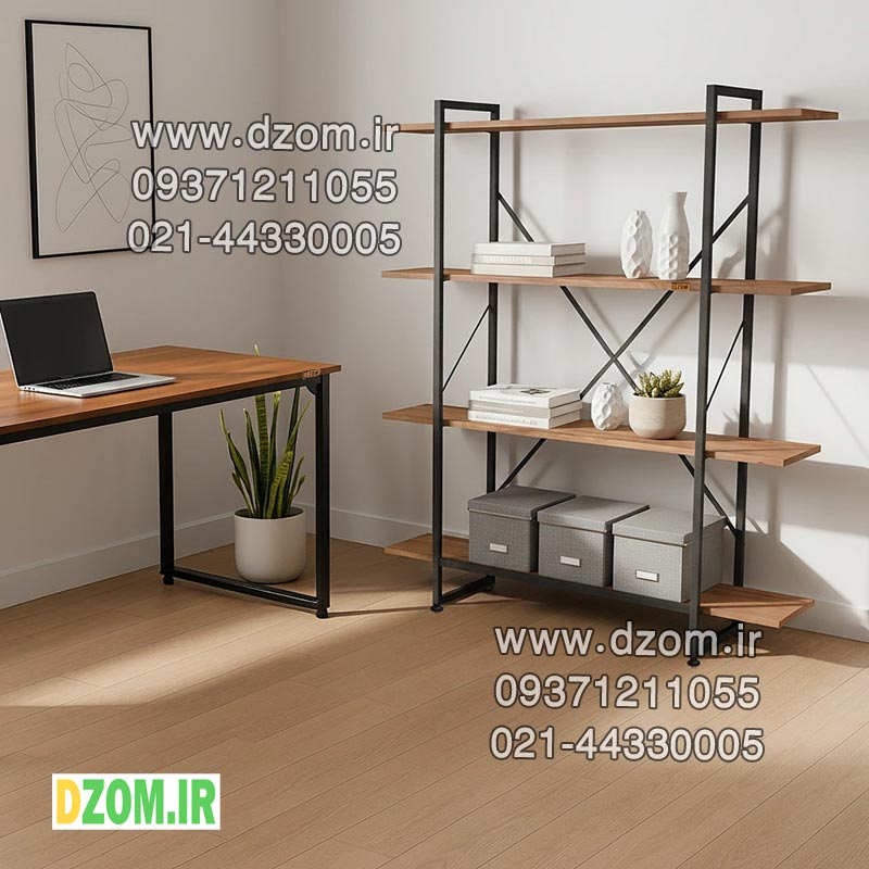 اوللللللل کتابخانه چهار طبقه دیزم مدل مونتاژی LIB_100×140_LIGHT - تصویر 1