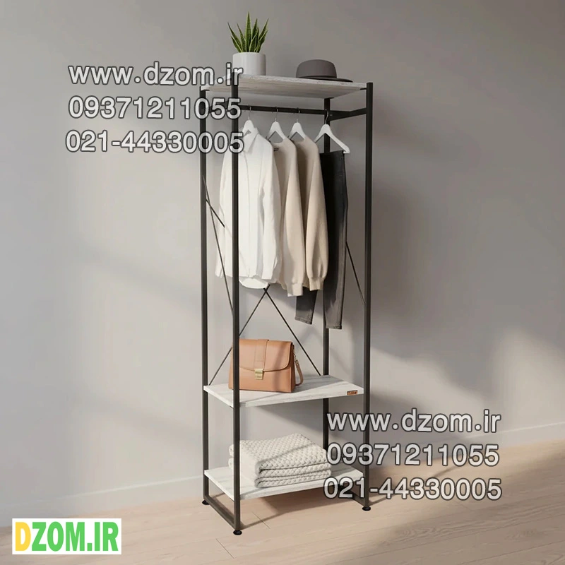 15 26 آویز لباس دیزم مدل مونتاژی RGL_60x180_W - تصویر 1