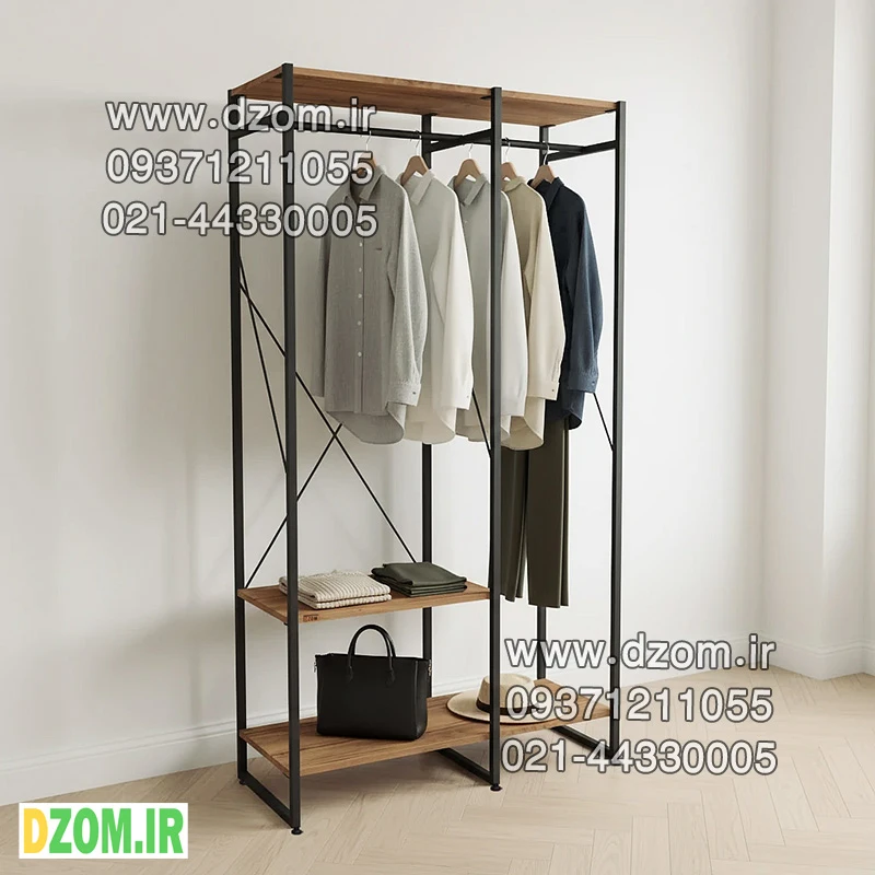 15 4 آویز لباس دیزم مدل مونتاژی RGL_100×180_LIGHT - تصویر 1