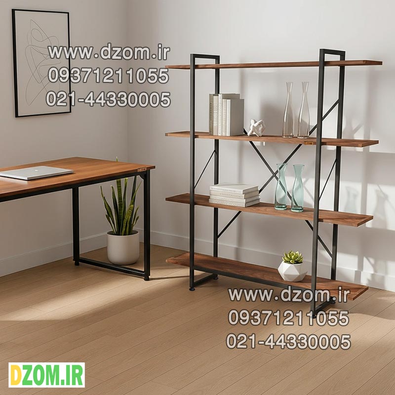 درستتتت شلف ایستاده دیزم مدل مونتاژی SLF_120×140_BRN - تصویر 1