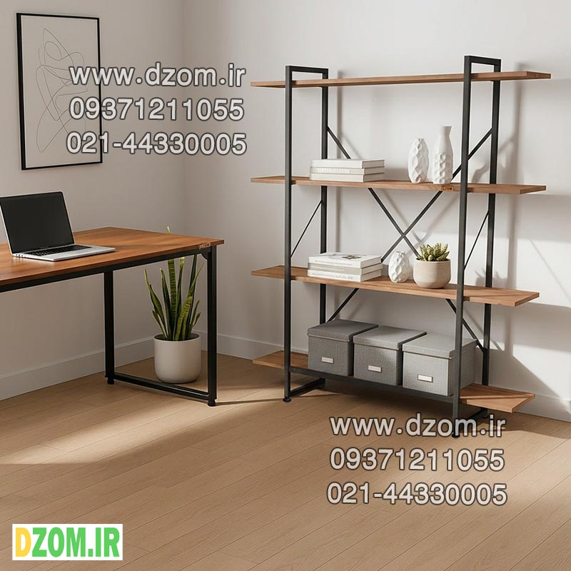 درستتتتت شلف ایستاده دیزم مدل مونتاژی SLF_120×140_LIGHT - تصویر 1