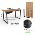 میز تحریر دیزم مدل مونتاژی WD_dwr_120×70 - تصویر 6