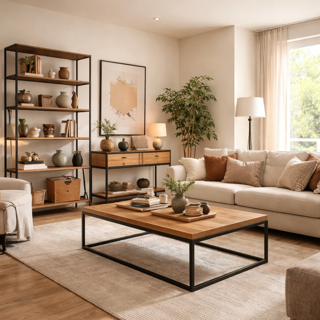 دکوراسیون چوب و فلز