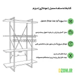 شلف ایستاده دیزم مدل مونتاژی SLF_dwr_100×140 - تصویر 7