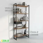 کتابخانه پنج طبقه دیزم مدل مونتاژی LIB_dwr_80×180 - تصویر 2