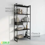 کتابخانه پنج طبقه دیزم مدل مونتاژی LIB_dwr_80×180 - تصویر 4